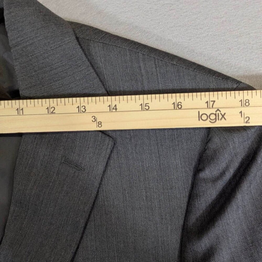 Jos A Bank Classic Collection Blazer Mens‎ 38R 100% Wool Gray 2 Button Dual Vent - Picture 8 of 14